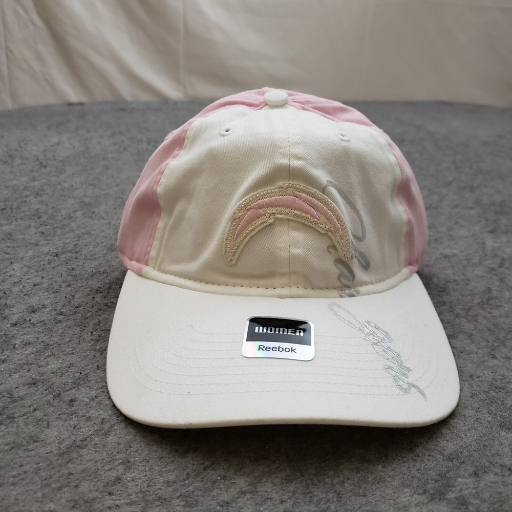 NEW San Diego Chargers Hat Cap Womens Pink White Strap Back NFL Football Reebok